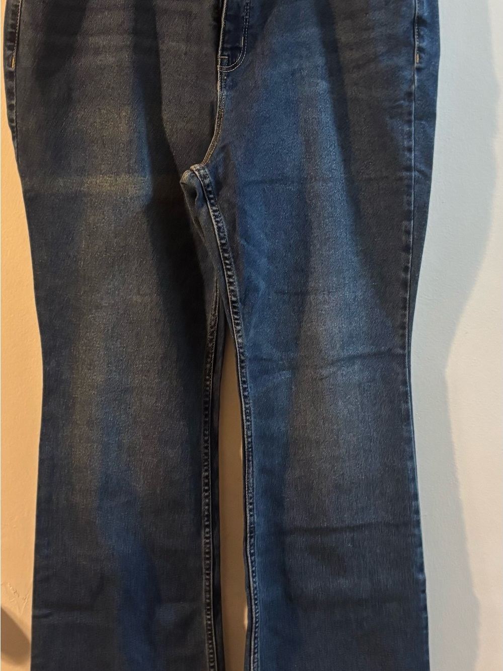 Old Navy Women’s Flare Jeans in Dark Blue Denim
